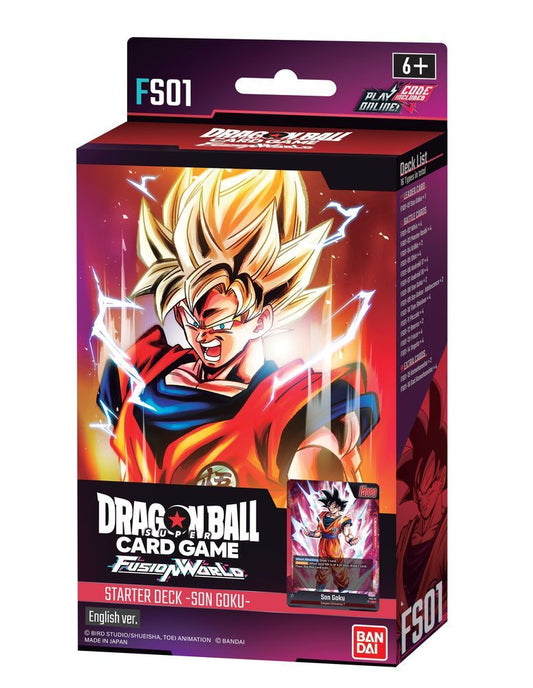 Dragon Ball Super Card Game: Fusion World – Starter Deck Display: Son Goku [FS01]