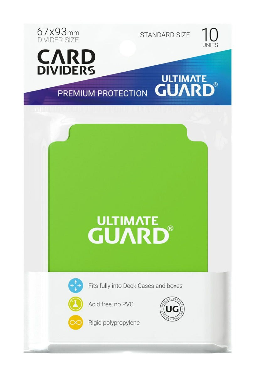 Ultimate Guard Card Dividers Standard Size Light Green (10)