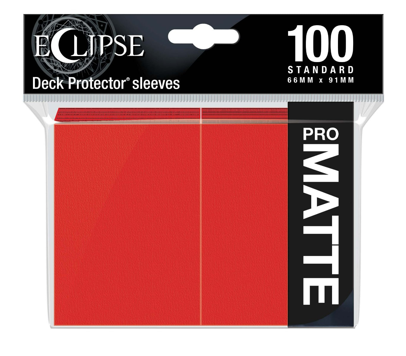 Eclipse Matte Standard Sleeves 100 pack Apple Red