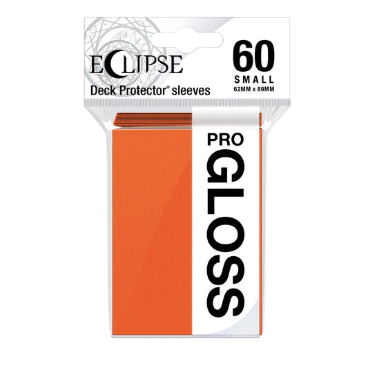 Eclipse Gloss Small Sleeves 60 pack Pumpkin Orange