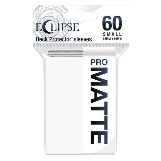 Eclipse Matte Small Sleeves 60 pack Arctic White