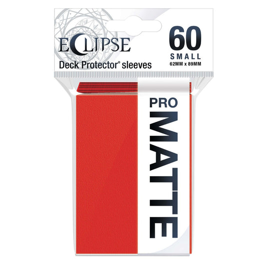 Eclipse Matte Small Sleeves 60 pack Apple Red