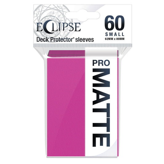 Eclipse Matte Small Sleeves 60 pack Hot Pink