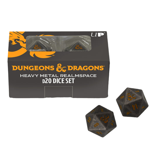 Dungeons & Dragons Heavy Metal Realmspace D20 Dice Set (2)