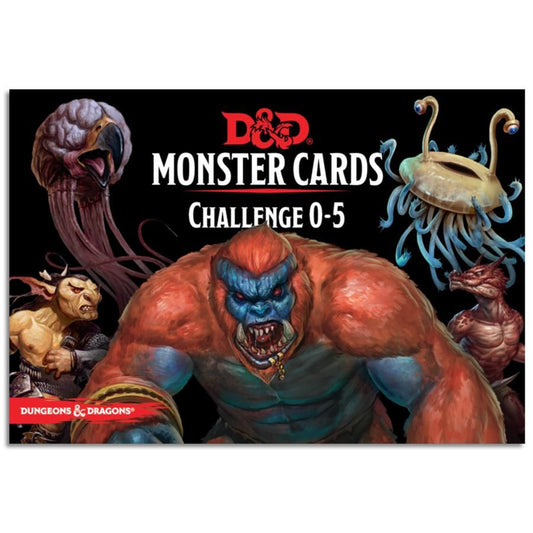 D&D Spellbook Cards Monster Challenge Deck 0-5 (179 cards)