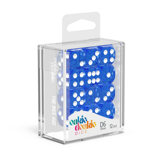 Oakie Doakie Dice D6 16 mm Speckled - Blue (12)