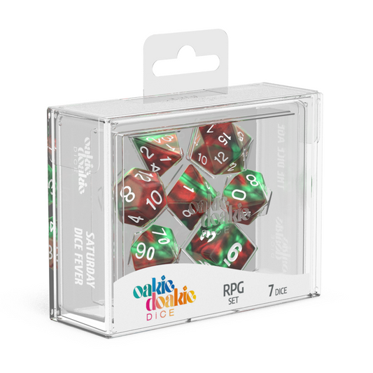 Oakie Doakie Dice RPG Set GemiDice - Bloody Jungle (7)