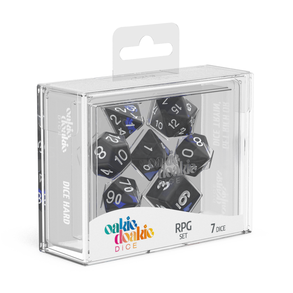 Oakie Doakie Dice RPG Set Enclave - Sapphire (7)