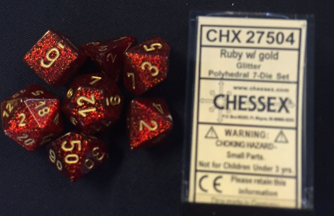 CHX 27504 Glitter Ruby/Gold 7-Die Set