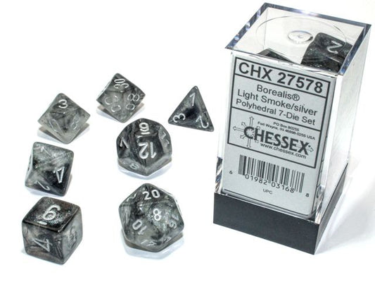CHX 27578 Borealis Polyhedral Light Smoke/Silver Luminary 7-Die Set