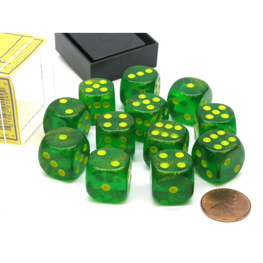 CHX 27765 Borealis 16mm d6 Maple Green/Yellow Block (12)