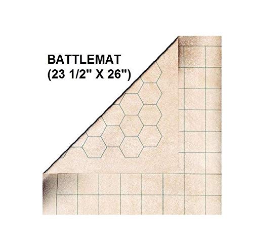 CHX 96246 Reversible Battlemat 1 Squares and 1 Hexes (23 1/2 x 26)