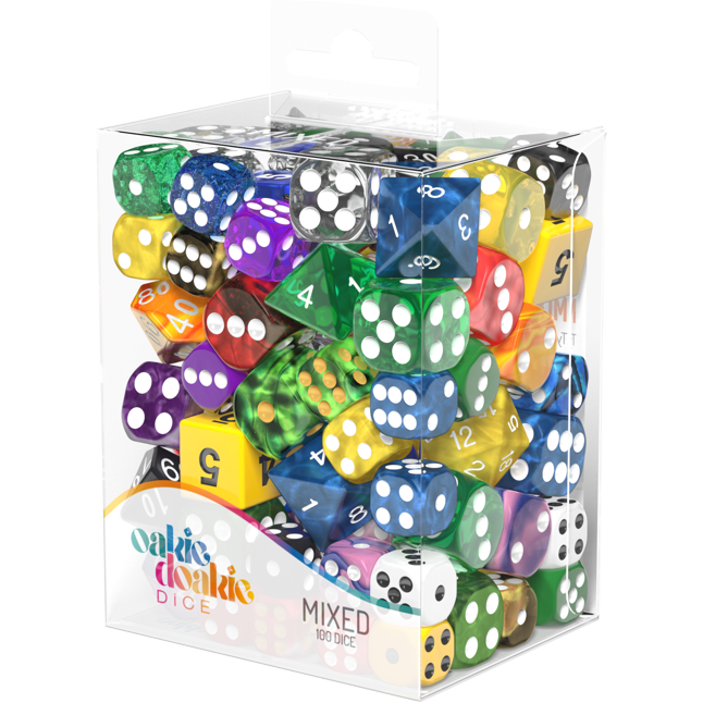 Oakie Doakie Dice Mixed Set Retail Pack (100) loose dice