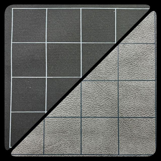 CHX 96480 Reversible Battlemat 1" Squares Black-Grey (23 1/2 x 26)