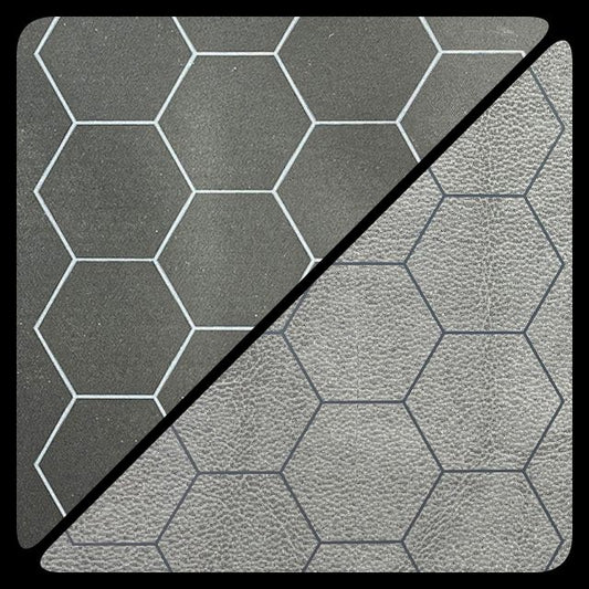 CHX 97680 Reversible Megamat 1" Hexes Black-Grey (34Â½ x 48)