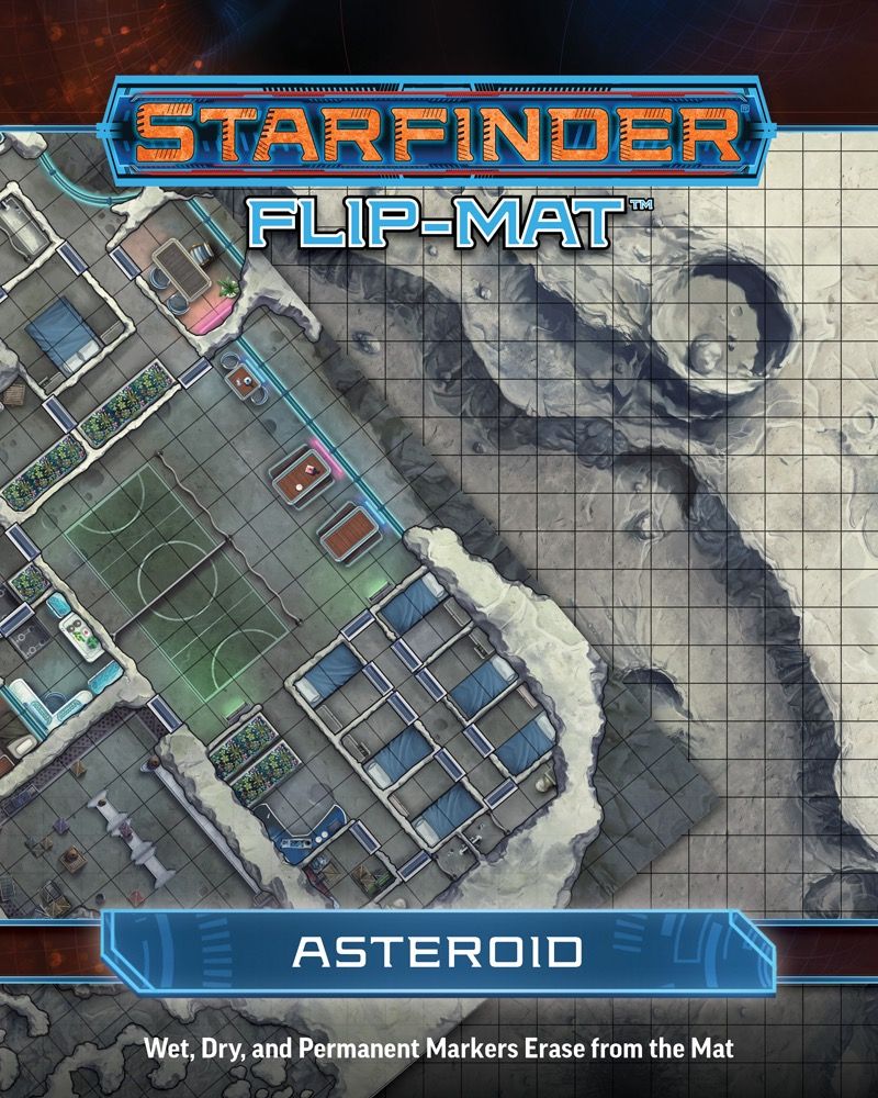 Starfinder RPG Flip Mat Starship Asteroid