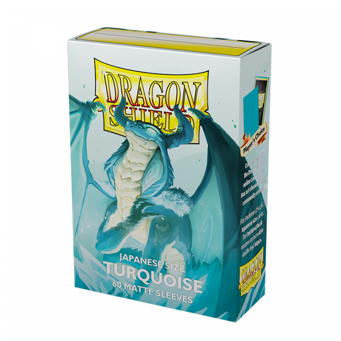 Sleeves - Dragon Shield Japanese - Box 60 - Turquoise Yadolom Matte