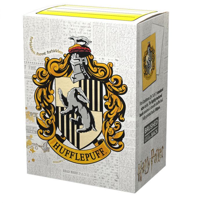 Sleeves - Dragon Shield - Box 100 - MATTE Art - WizardingWorld Hufflepuff