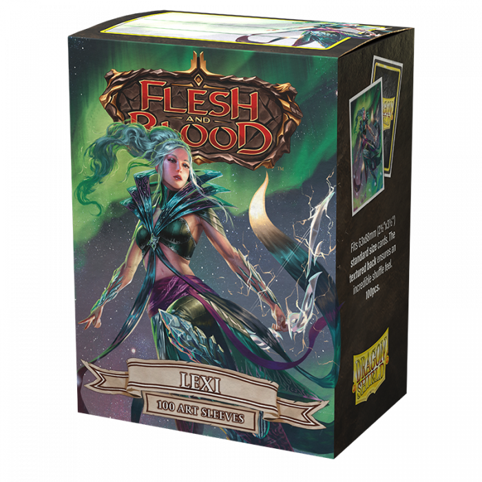 Sleeves - Dragon Shield - Box 100 - Matte Art - Flesh and Blood Lexi