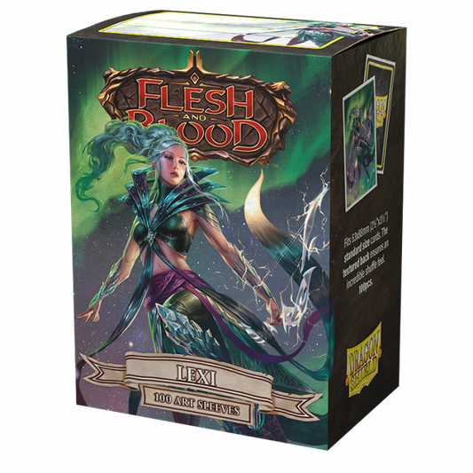 Sleeves - Dragon Shield - Box 100 - Matte Art - Flesh and Blood Lexi