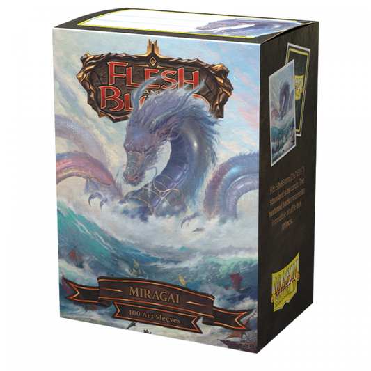 Sleeves - Dragon Shield - Box 100 - Matte Art - Flesh and Blood Miragai