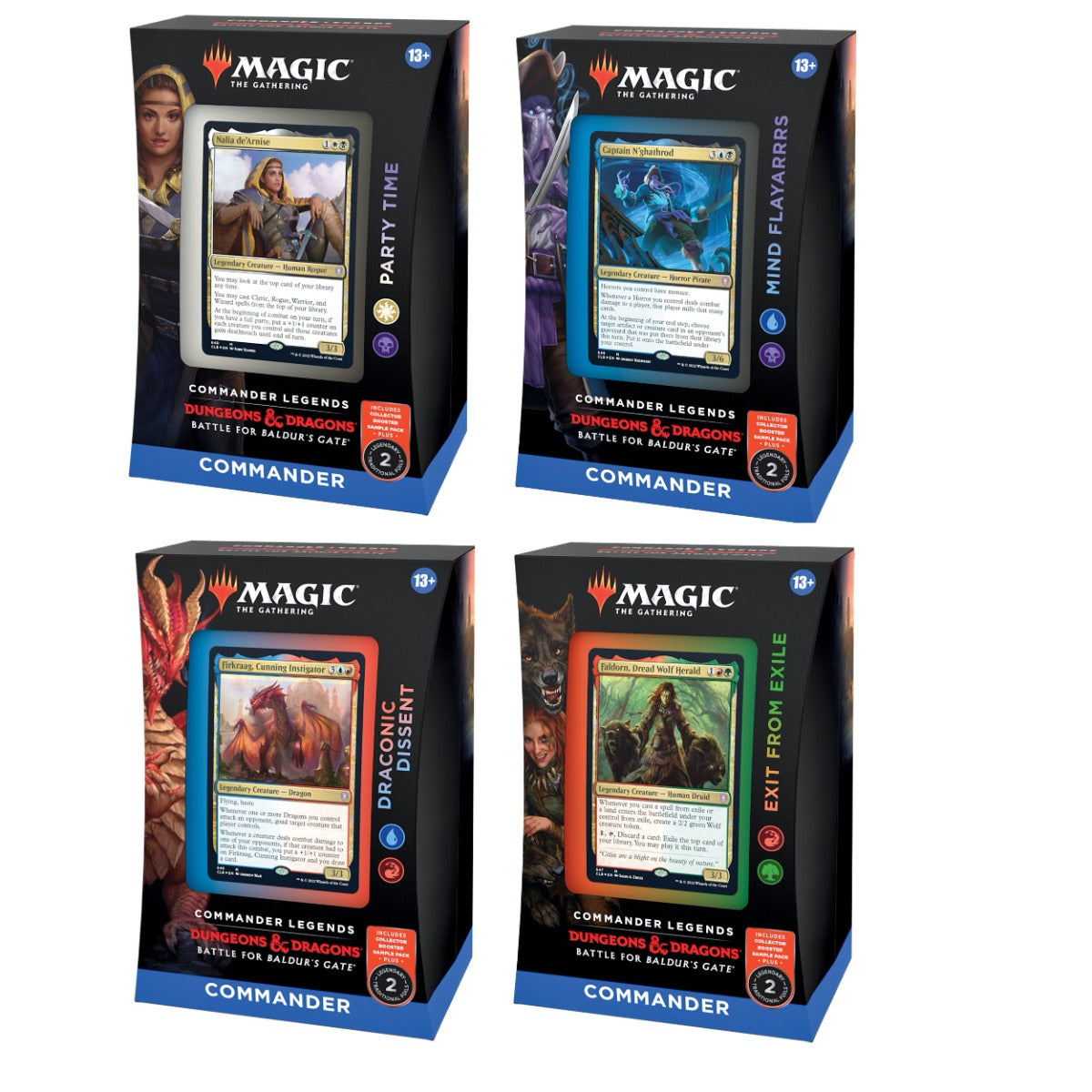 Magic Commander Legends: Battle for Baldurâ€™s Gate Commander Deck Display