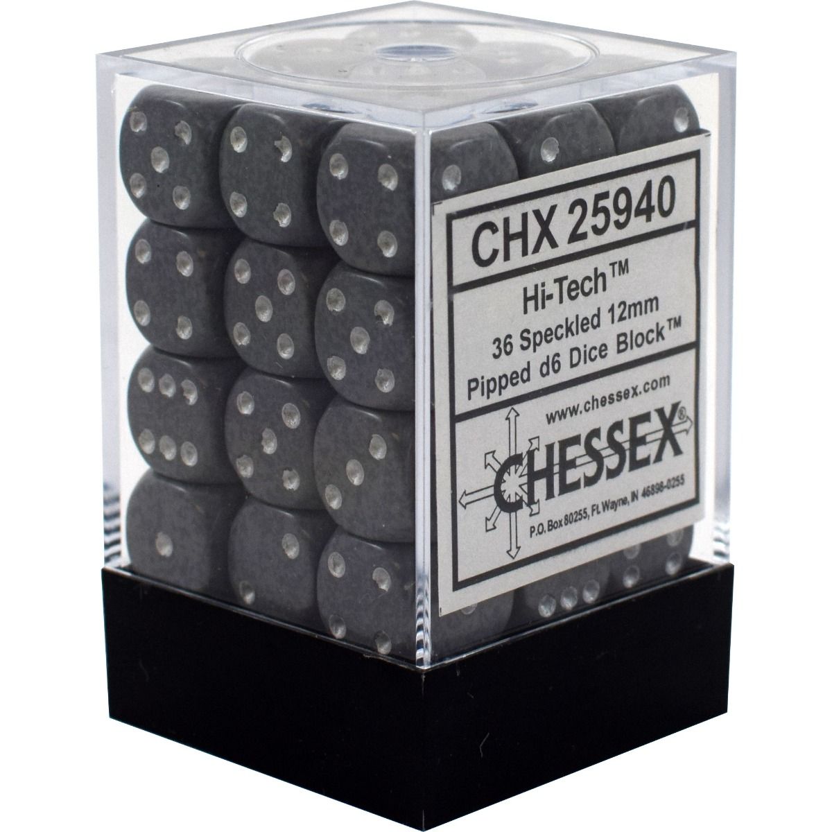 CHX 25940 Speckled 12mm d6 Hi-Tech Block (36)