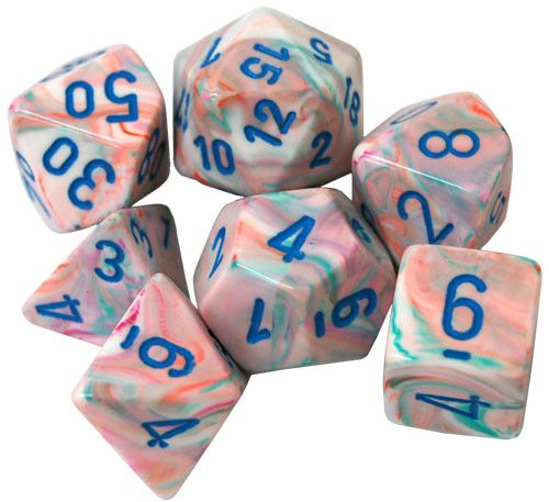 CHX 27544 Festive Polyhedral Pop Art/Blue 7-Die Set