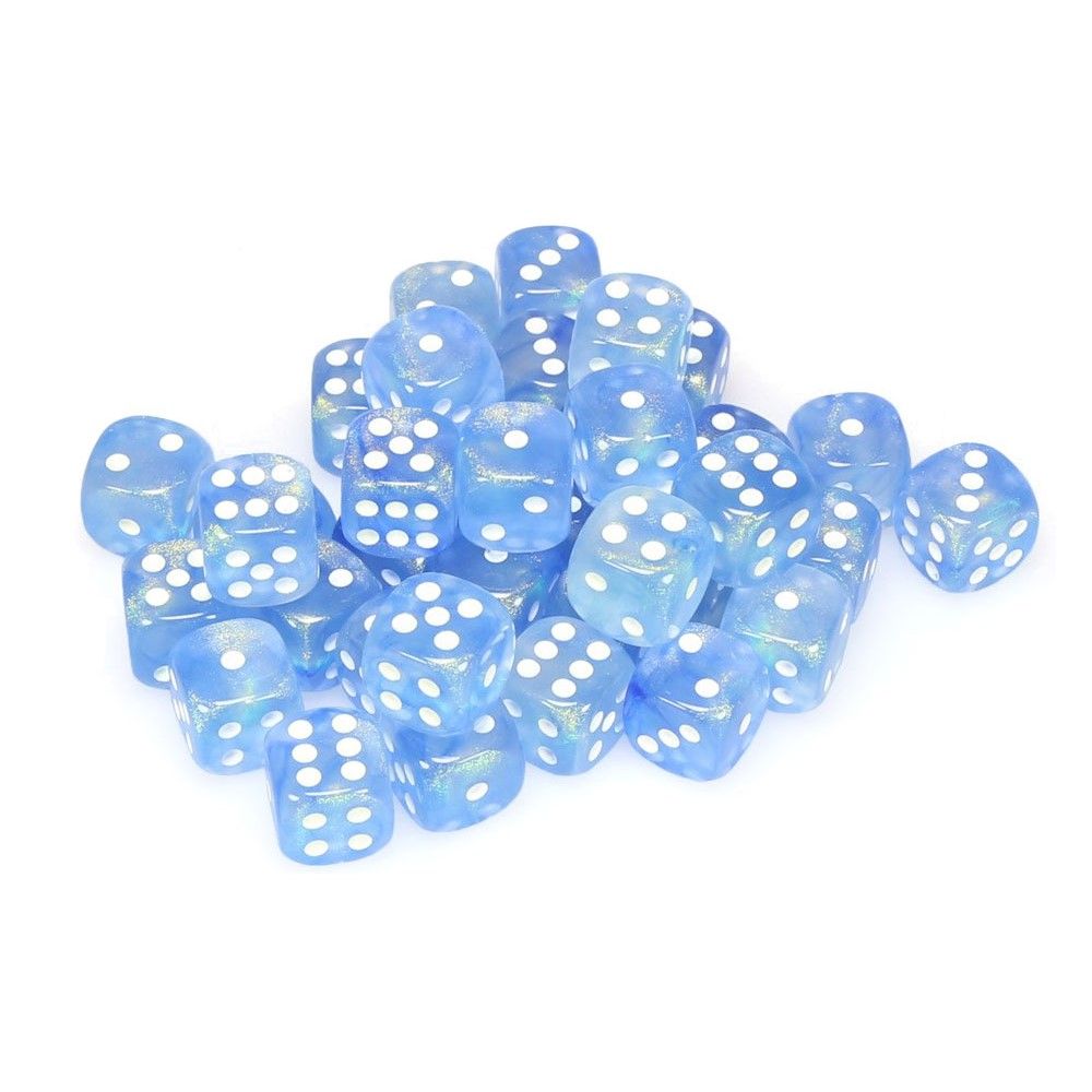 CHX 27826 Borealis 12mm d6 Sky Blue/White Block (36)