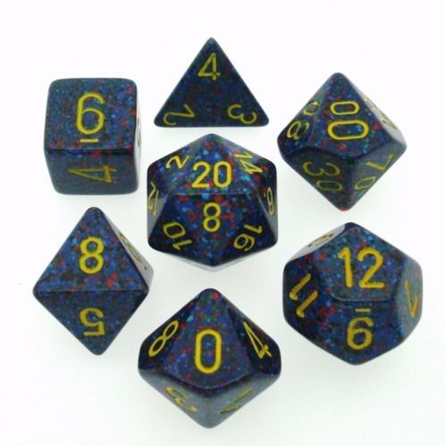 CHX 25366 Speckled Polyhedral Twilight 7-Die Set