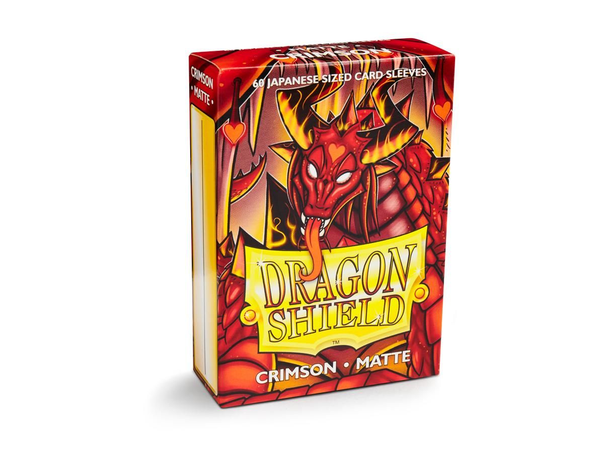 Sleeves - Dragon Shield Japanese - Box 60 - Crimson Matte