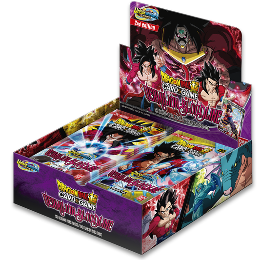 Dragon Ball Super Card Game UW2 Booster Display Vermilion Bloodline second edition