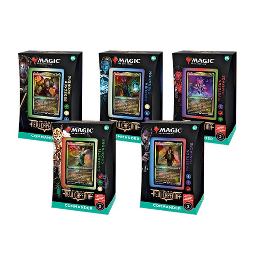 Magic Streets of New Capenna Commander Deck Display