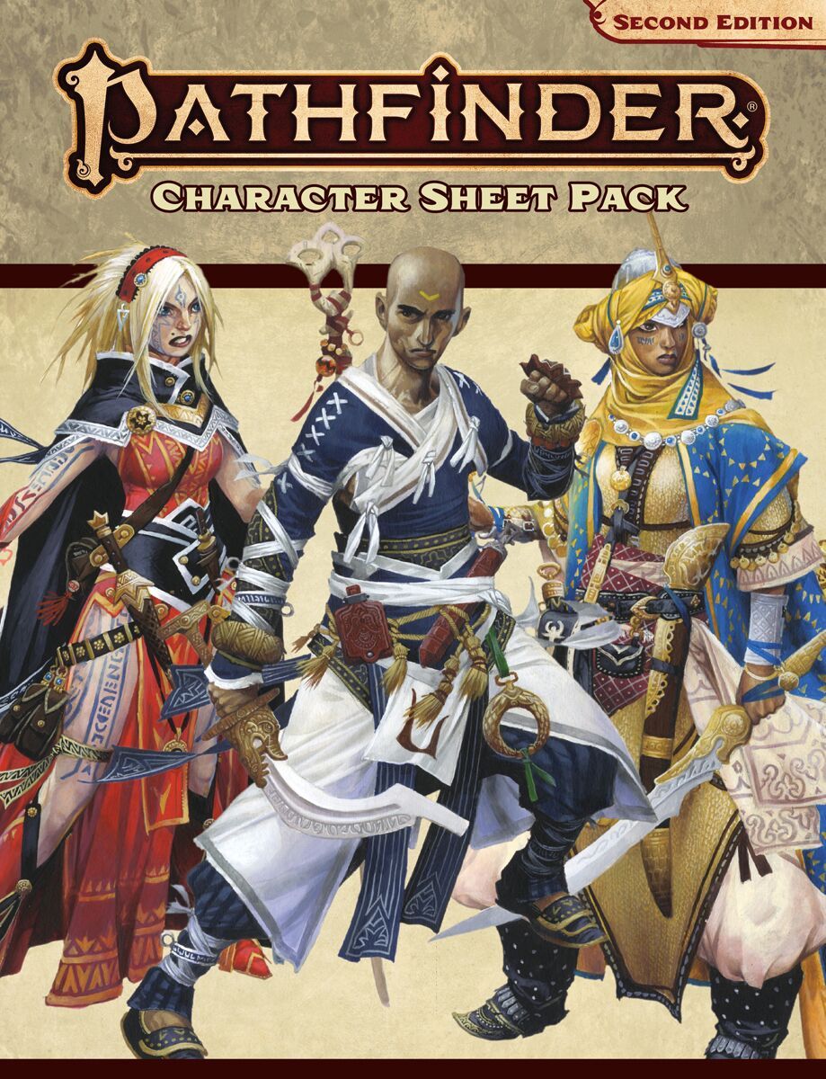 Pathfinder Second Edition Character Sheet Pack