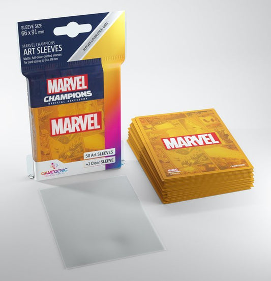 Gamegenic Marvel Champions Art Sleeves Marvel Orange