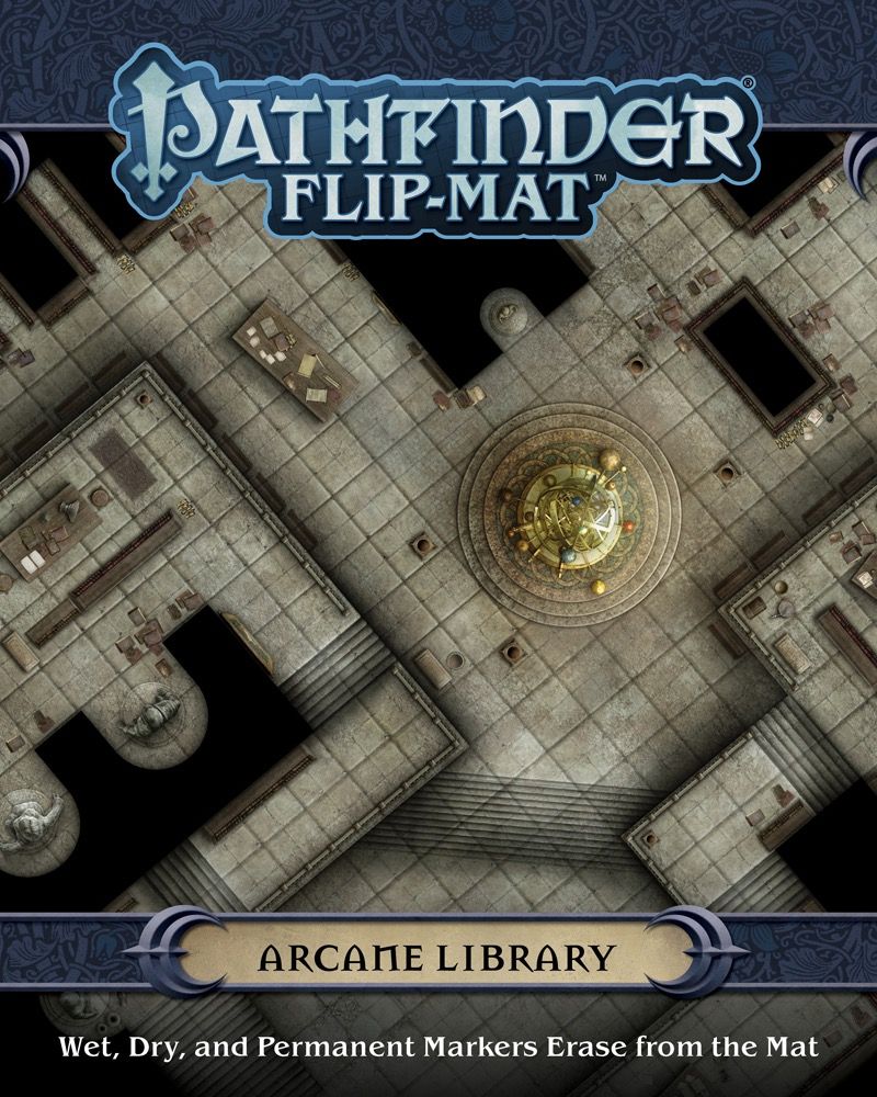 Pathfinder Accessories Flip Mat Arcane Library