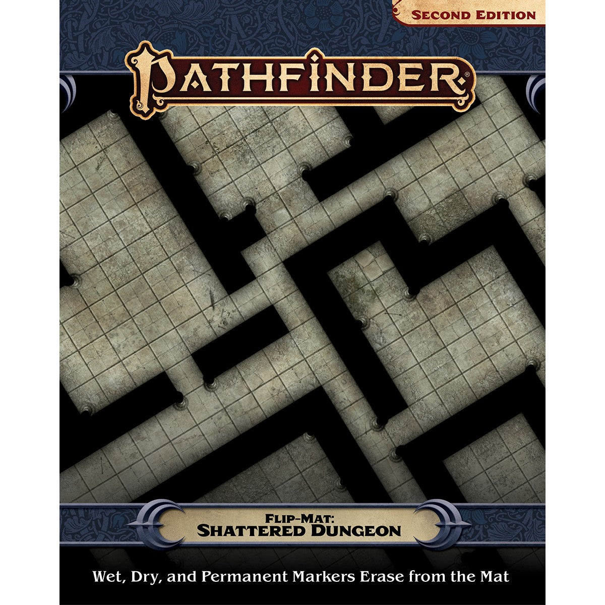 Pathfinder Accessories Flip-Mat: Shattered Dungeon