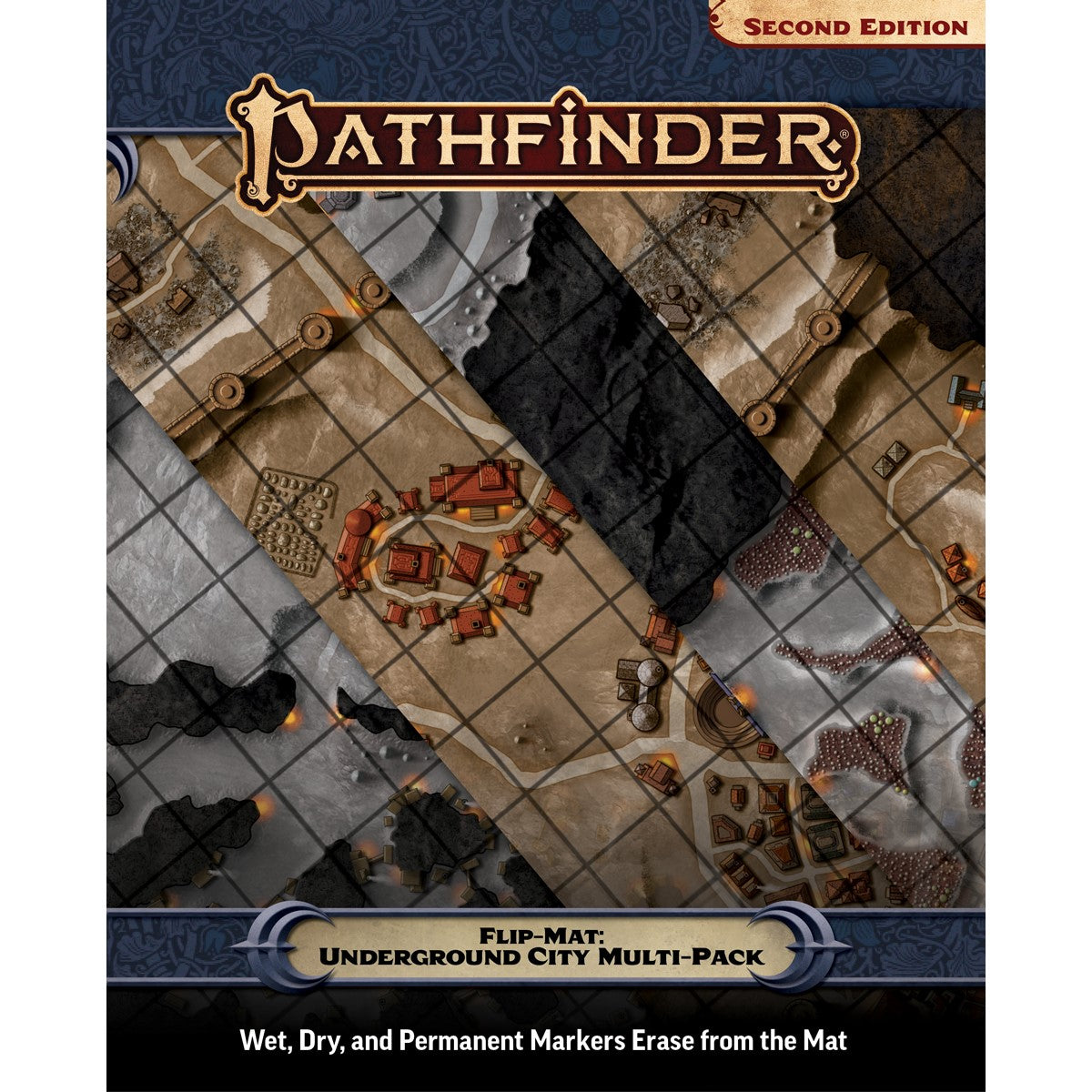 Pathfinder Second Edition Flip-Mat: Underground City Multi-Pack