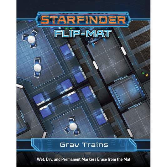 Starfinder RPG Flip Mat Grav Trains