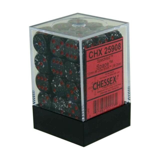 CHX 25908 Speckled 12mm d6 Space Block (36)