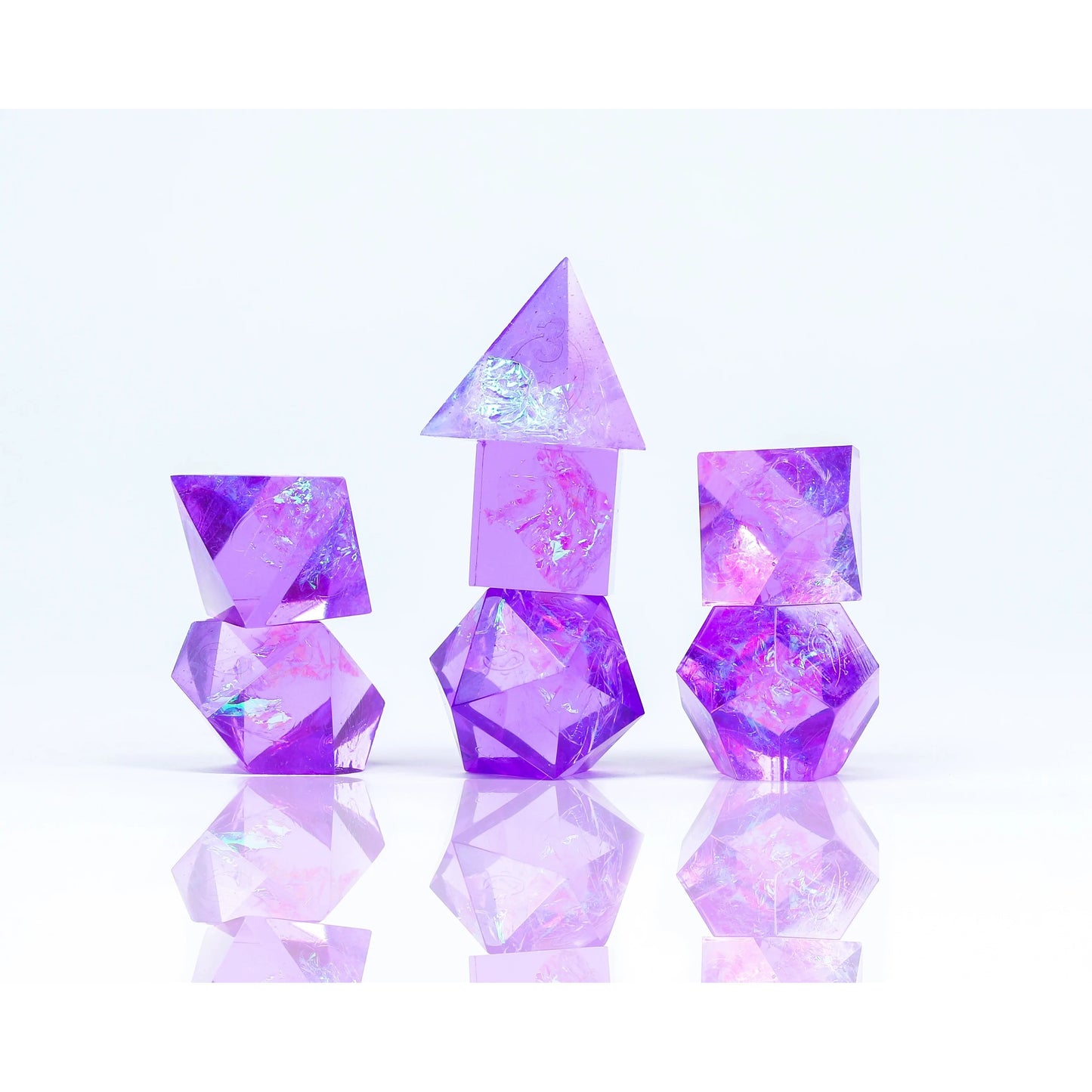 Sirius Dice - Purple Cloak & Dagger Dice Set 7