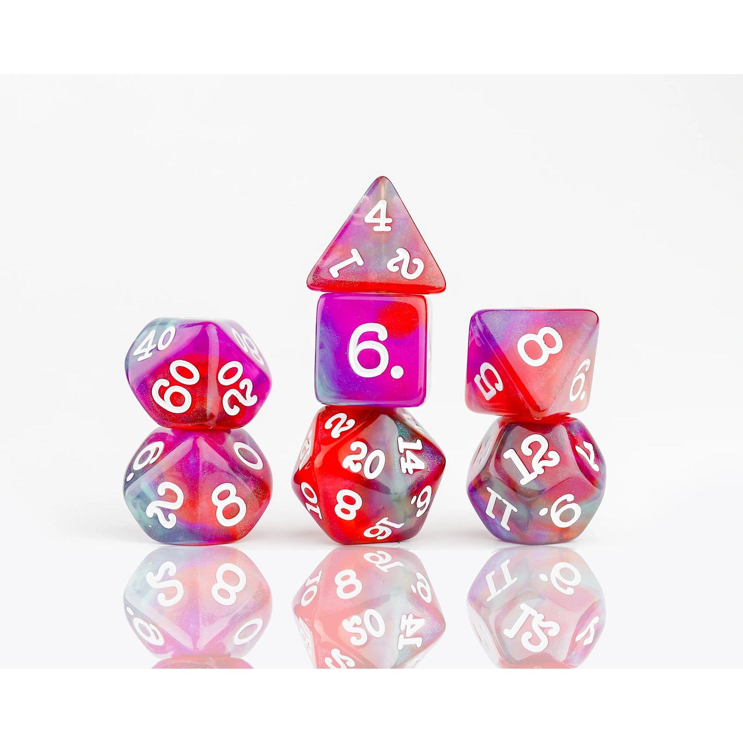 Sirius Dice - Dragonfruit Dice Set 7