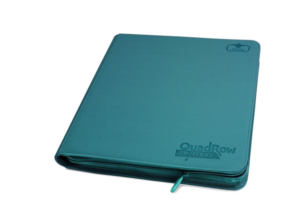 Ultimate Guard 12-Pocket QuadRow ZipFolio XenoSkin Petrol Blue Folder
