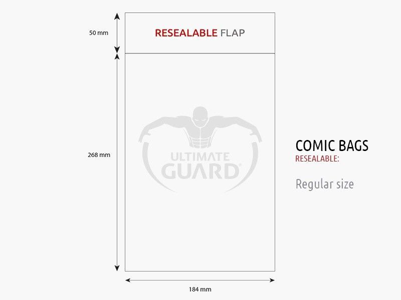 Ultimate Guard Comic Bags Resealable Regular Size (100)